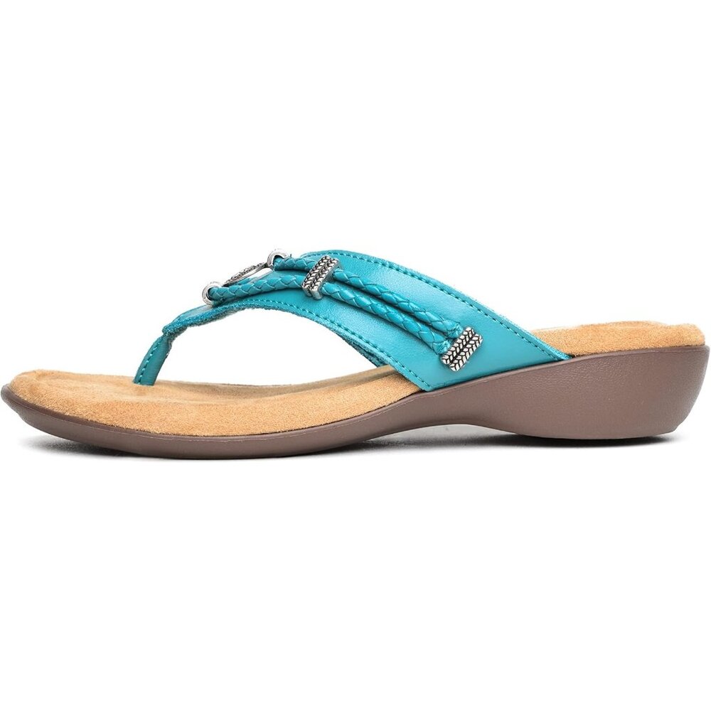 Minnetonka Silverthorne 360 Turquoise sandals flipflops Women's 11 NEW - Picture 7 of 7